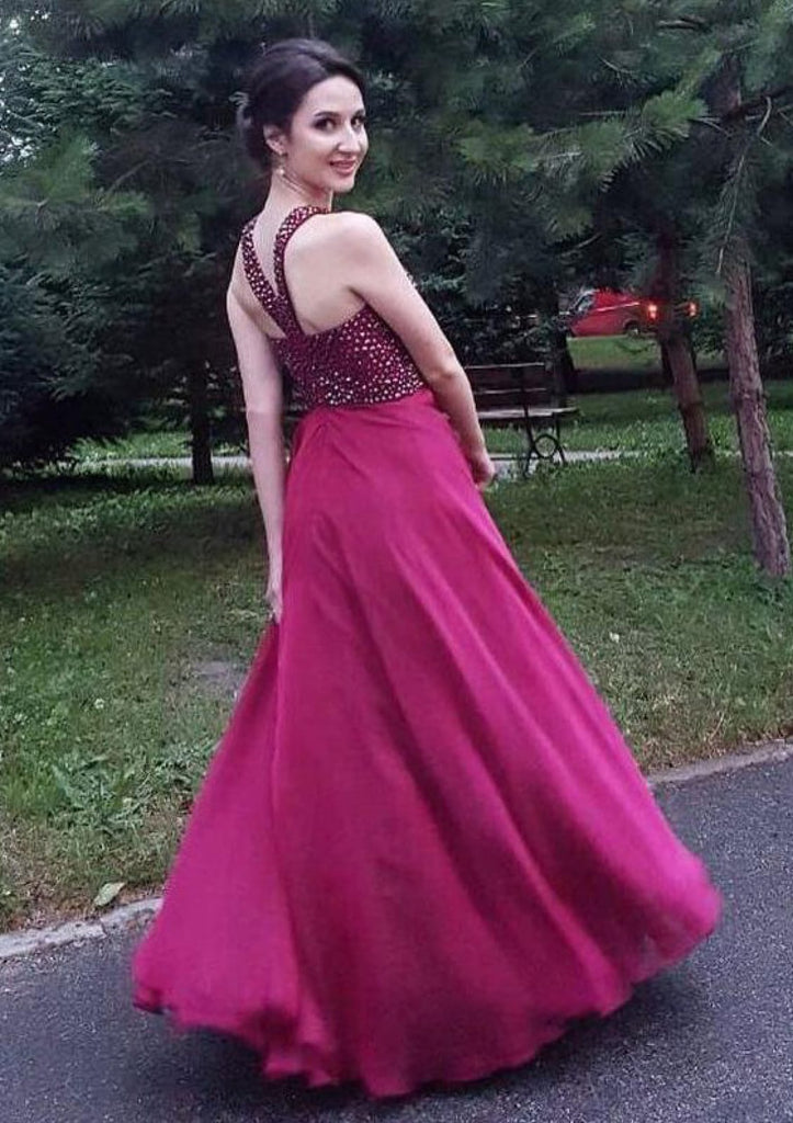 Custom Dark Pink Beaded Princess Ball Gown With Ruffled Organza Perfect For  Quinceanera And Sexy 16 Pink Wedding Dress From Deerway123, $177.89 |  DHgate.Com