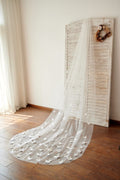 Velo de novia de boda catedral de mariposa de 3 m de largo