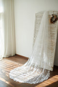 Собор Длинный Тюль 3D Цветы Свадебная Фата Свадебная Фата