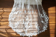 Cathedral Long Tulle 3D Flowers Wedding Veil Bridal Veil