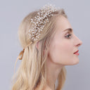 Crystal Beads Rhinestones Princess Headwear Wedding Hair Headband Vintage