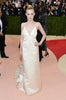 Elle Fanning Satin Slip Plunge Backless Celebrity Dress Met Gala 2016 السجادة الحمراء