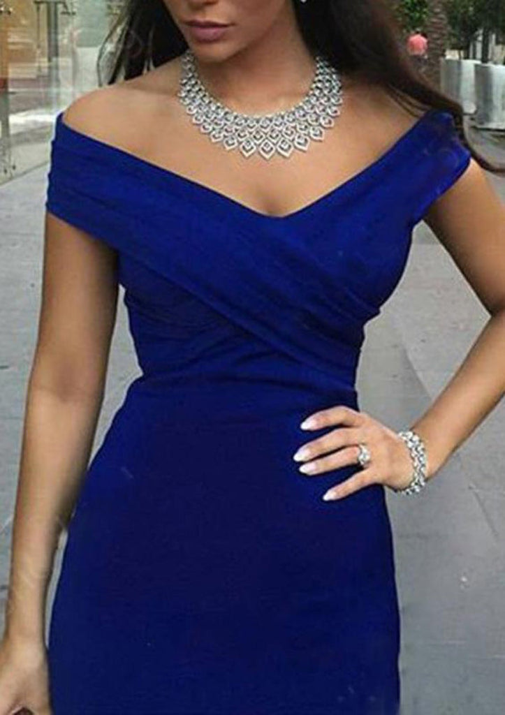 Trumpet/Mermaid Off-The-Shoulder Sweep Train Satin Prom