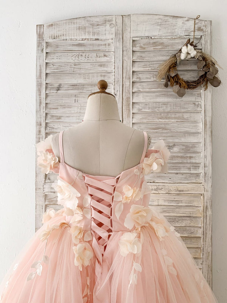 Anoola Off Shoulder Detail Dress D288 Peach | Cilento Designer Wear