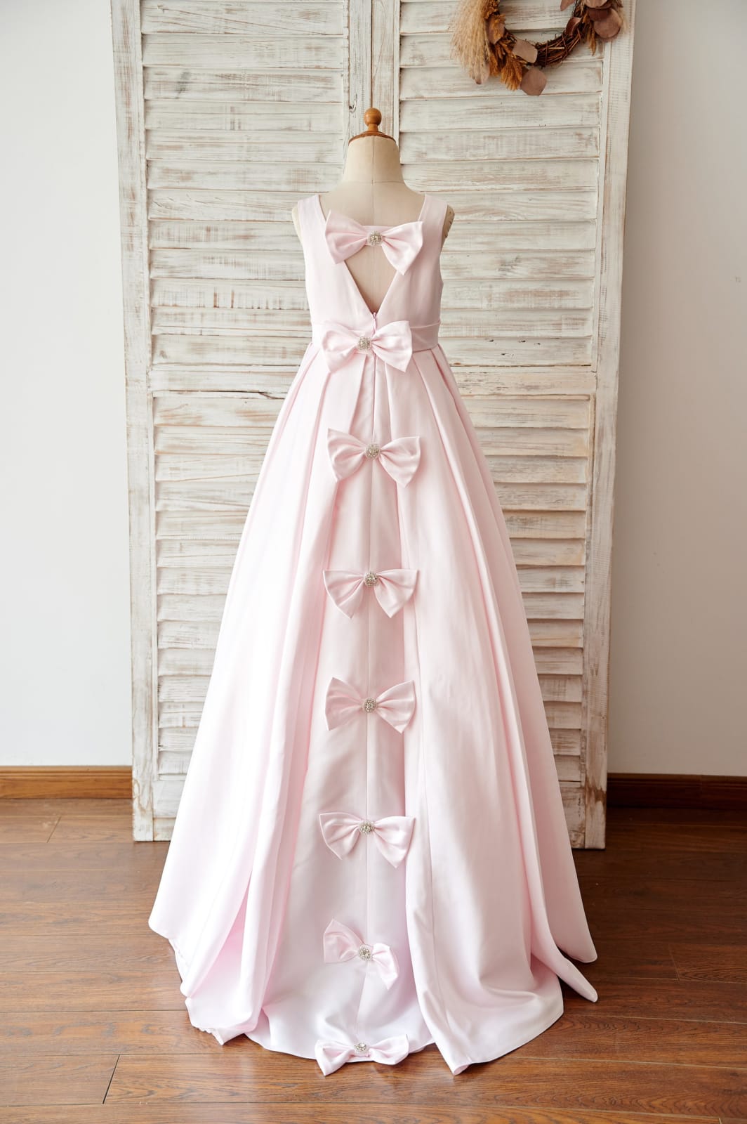 pink flower girl dresses for wedding Pink Flora Children Wedding Flower Girl Dress (27201446)
