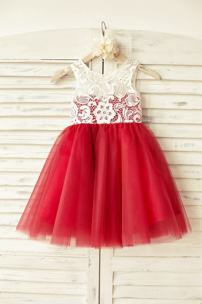 Princess Ivory Lace Blush Pink Tulle Flower Girl Dress - 2T 