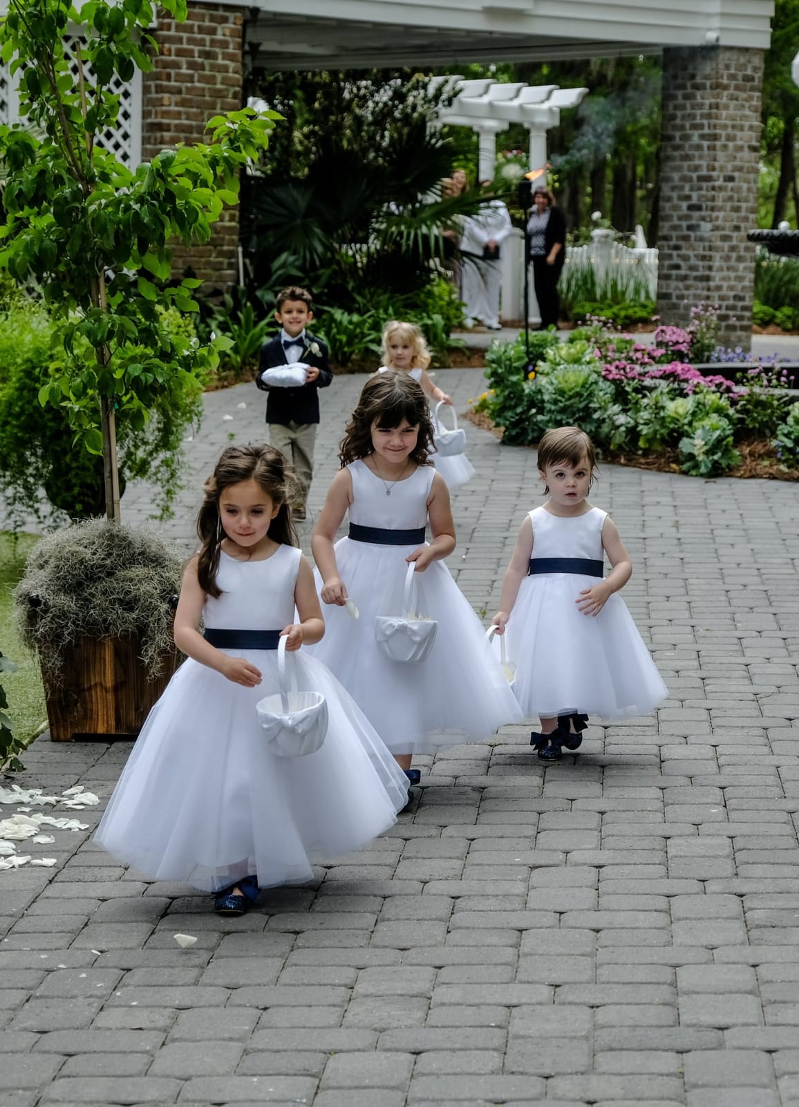 ivory and black flower girl dresses Ivory Flower Girl Dress with Ruffled Organza comes with Sash and Flower
