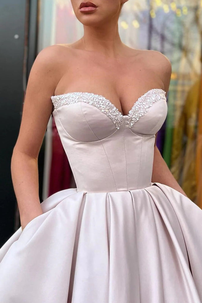 A-Line Prom Dresses Elegant Dress Wedding Guest Tea Length